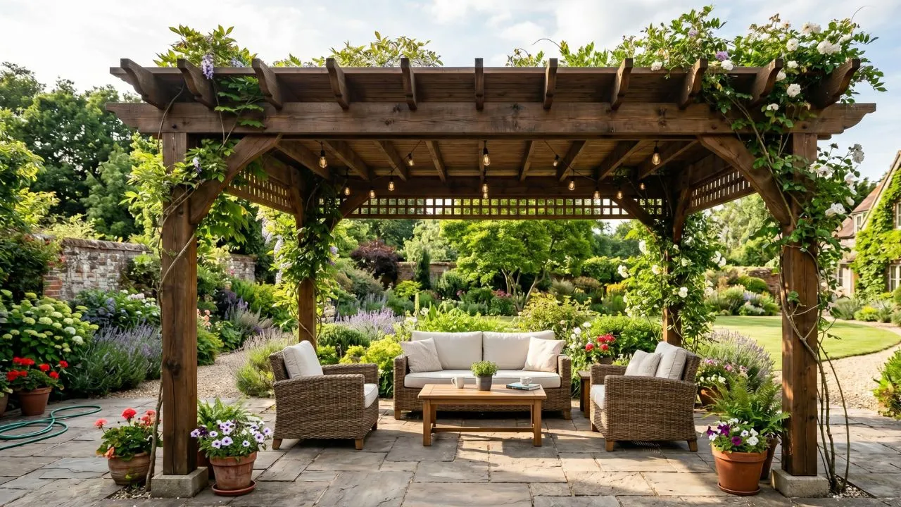 Can a Pergola Have a Solid Roof? Everything You Need to Know — Roof article featured image on BuildWise Journal